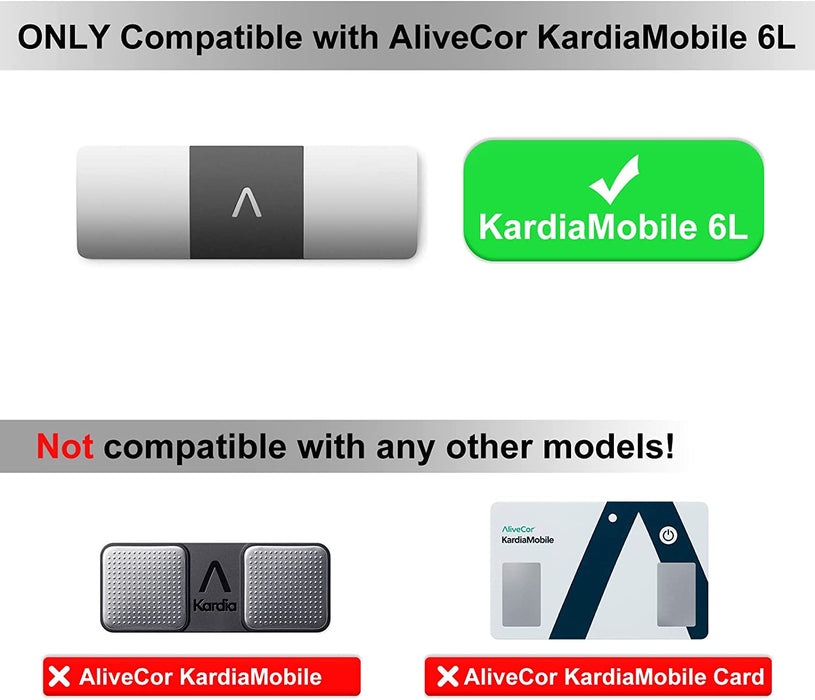  Heart Monitor Case Compatible with AliveCor for Kardia Mobile  ECG/for KardiaMobile 6L for Apple and Android Device - CASE ONLY (Dark) :  Sports & Outdoors
