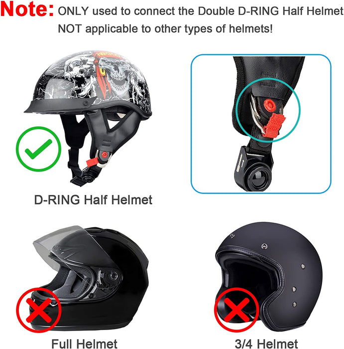 D-Ring helmet tutorial, How to fasten double D-link?? 🤔 🤔, Step by Step  guide